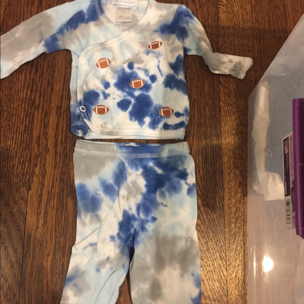 EUC Baby boy Babysteps outfit 3 months with hat